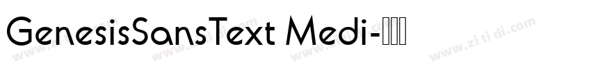 GenesisSansText Medi字体转换